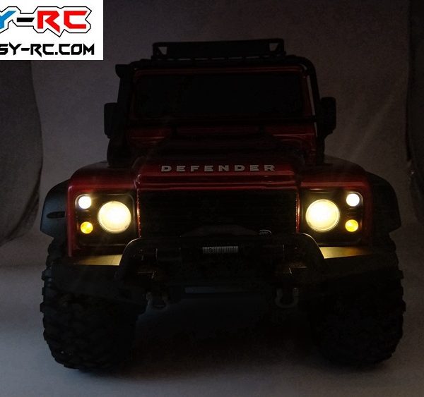Details about   Rear Tail Lamp Cover License Light for Traxxas TRX-4 Land Rover Defender RC Car